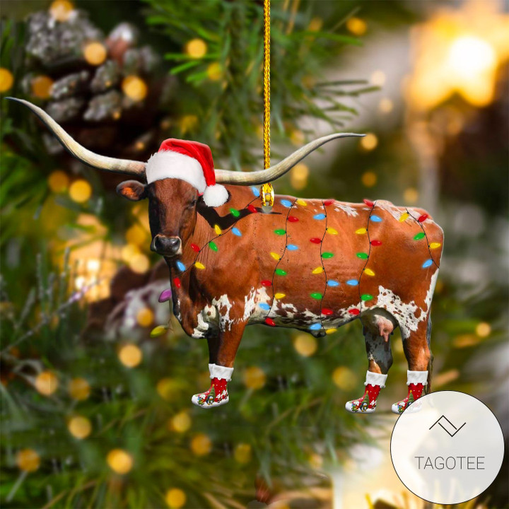 Cattle Cow Xmas Ornament