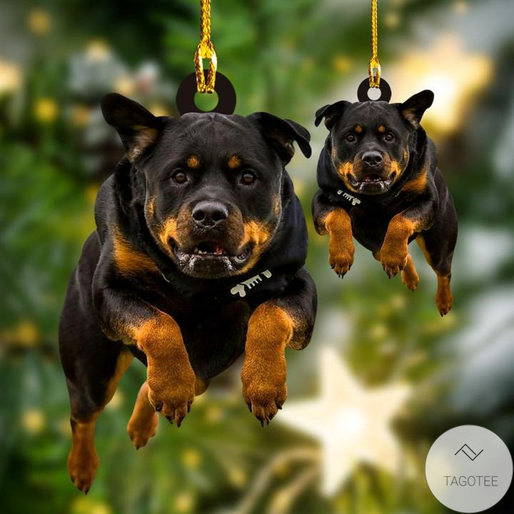 Rottweiler Shaped Ornament