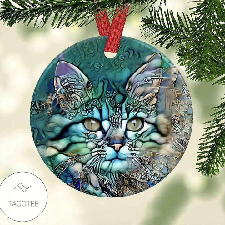 Cat Jewelry Cat Circle Ornament