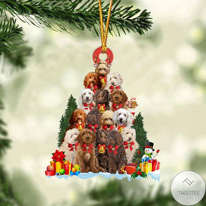 Australian Labradoodle Dog Christmas Tree Ornament