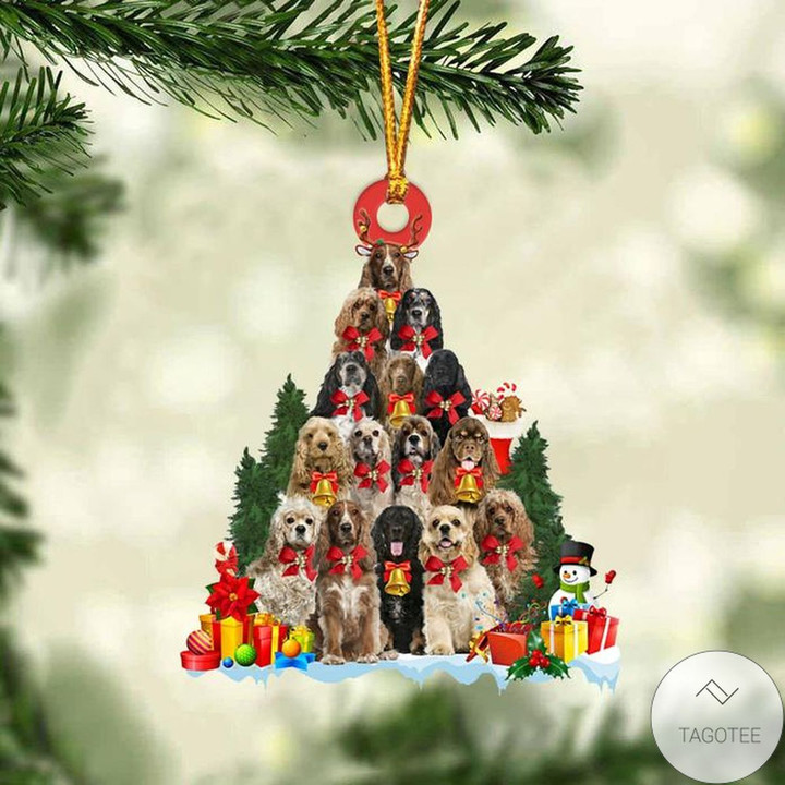 American Cocker Spaniel Dog Christmas Tree Ornament