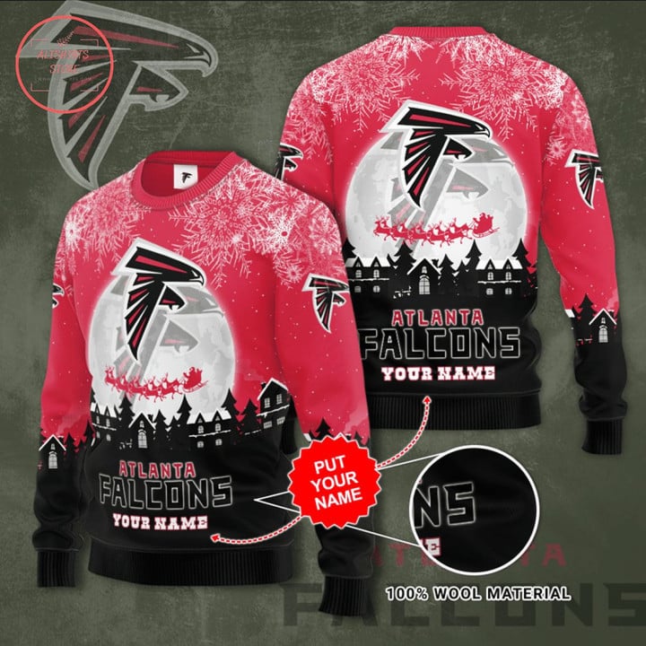 Atlanta Falcons Personalized Ugly Christmas Sweater