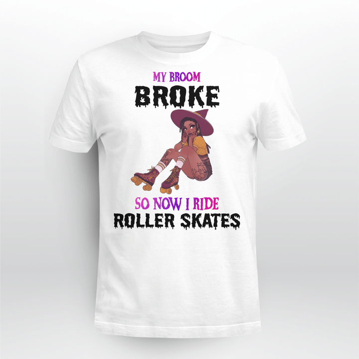 Broom broken roller skates