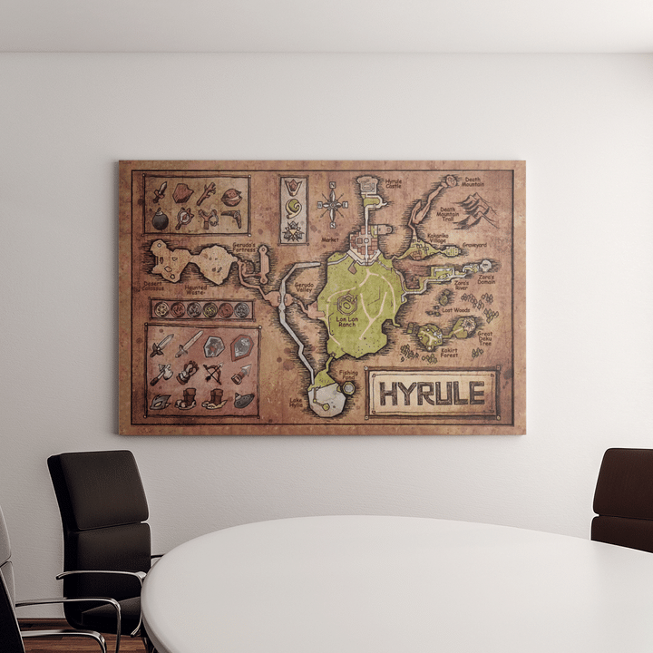 Hyrule map -Legend of Zelda