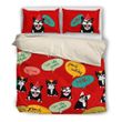 French Bulldog Red Cotton Bed Sheets Spread Comforter Duvet Cover Bedding Sets
