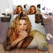 Faith Hill, Sexy Faith Hill On The Couch Bed Sheets Spread Duvet Cover Bedding Sets