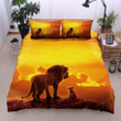 Lion Father And Son In Sunset Bed Sheets Spread Comforter Duvet Cover Bedding Sets