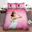 Nelly Furtado Pink Background Bed Sheets Spread Comforter Duvet Cover Bedding Sets