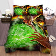 Halloween, Witch, Boiled Green Liquid Art Bed Sheets Spread Duvet Cover Bedding Sets