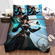 Witchcraft Pirate Lady On Board Artwork Bed Sheets Spread Duvet Cover Bedding Sets