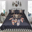 Native American Cow Skull, Dreamcatcher Bed Sheets Spread Duvet Cover Bedding Sets
