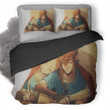 The Legend Of Zelda Breath Of The Wild Link And Dinraal 3D Customized Duvet Cover Bedding Set