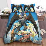 Omega Digimon Taimers Artwork Bed Sheets Spread Comforter Duvet Cover Bedding Sets