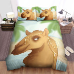 The Wild Animal - The Camel Face Cartoon Bed Sheets Spread Duvet Cover Bedding Sets