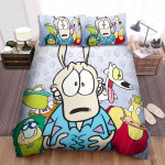 Rocko's Modern Life Main Characters Poster Bed Sheet Spread Duvet Cover Bedding Sets