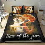 Cat Couple  The Most Wonderful Time Of The Year Bed Sheets Duvet Cover Bedding Set