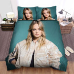 Tove Lo Music Green Background Bed Sheets Spread Comforter Duvet Cover Bedding Sets