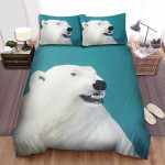The Wild Animal- The Polar Bear Portrait Bed Sheets Spread Duvet Cover Bedding Sets