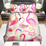 The Beautiful Bird - The Flamingo So Fun Bed Sheets Spread Duvet Cover Bedding Sets