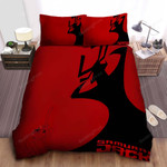 Samurai Jack Vs Aku Silhouette Bed Sheet Spread Comforter Duvet Cover Bedding Sets