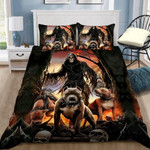 God Of The Death With Pitbull Bed Sheets Spread Comforter Duvet Cover Bedding Sets