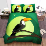 The Wild Animal - The Toucan And The Moon Bed Sheets Spread Duvet Cover Bedding Sets