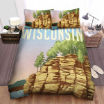 Wisconsin Welcome To Adventure Bed Sheets Spread Comforter Duvet Cover Bedding Sets