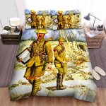 British Soldier In Ww1 - On The Collapse Bed Sheets Spread Duvet Cover Bedding Sets