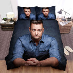 Justin Timberlake Blue T-Shirt Bed Sheets Spread Comforter Duvet Cover Bedding Sets