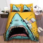 The Wild Animal - The Shark And A Doctor Bed Sheets Spread Duvet Cover Bedding Sets