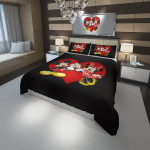 Disney Mickey And Minnie 3D Customized Duvet Cover Bedding Set