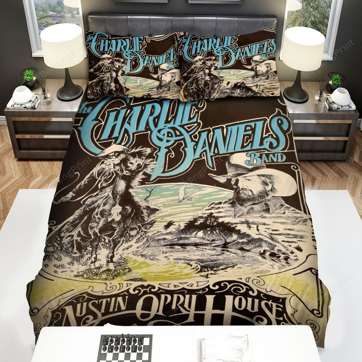 Charlie Daniels Vintage Poster Bed Sheets Spread Comforter Duvet Cover Bedding Sets