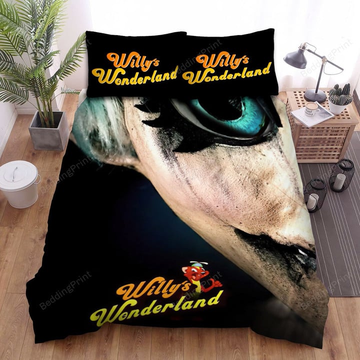 Willy's Wonderland Poster Eye Bed Sheets Spread Comforter Duvet Cover Bedding Sets
