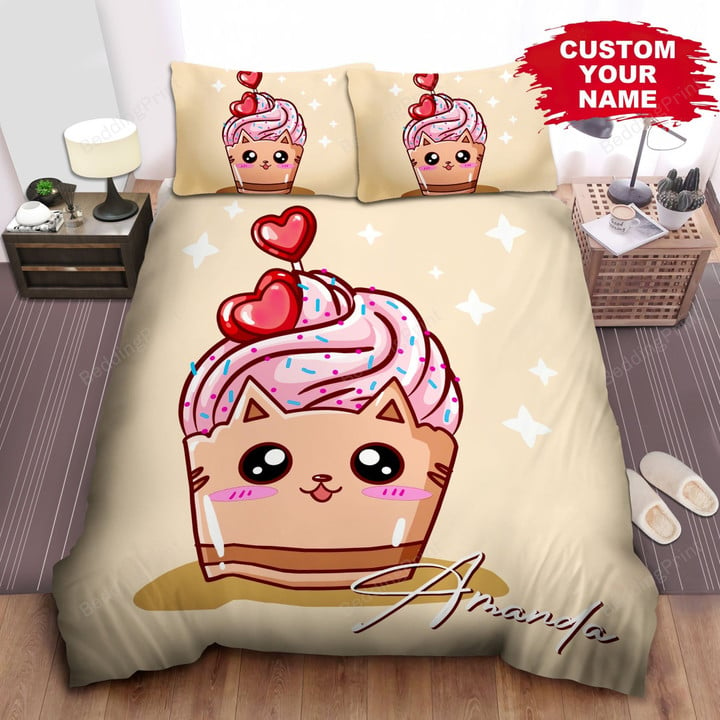 Personalized Ice Cream In Love Bed Sheets Spread Comforter Duvet Cover Bedding Sets