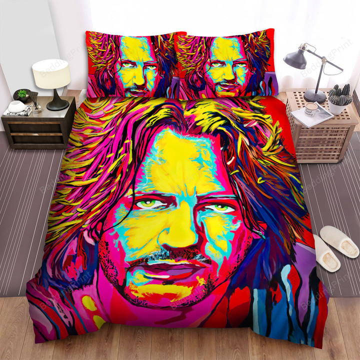 Rick Springfield Color Painting Bed Sheets Spread Comforter Duvet Cover Bedding Sets