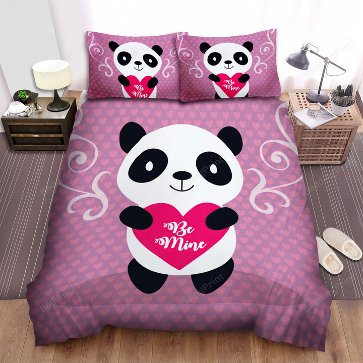The Wild Animal - Be Mine From The Panda Bed Sheets Spread Duvet Cover Bedding Sets