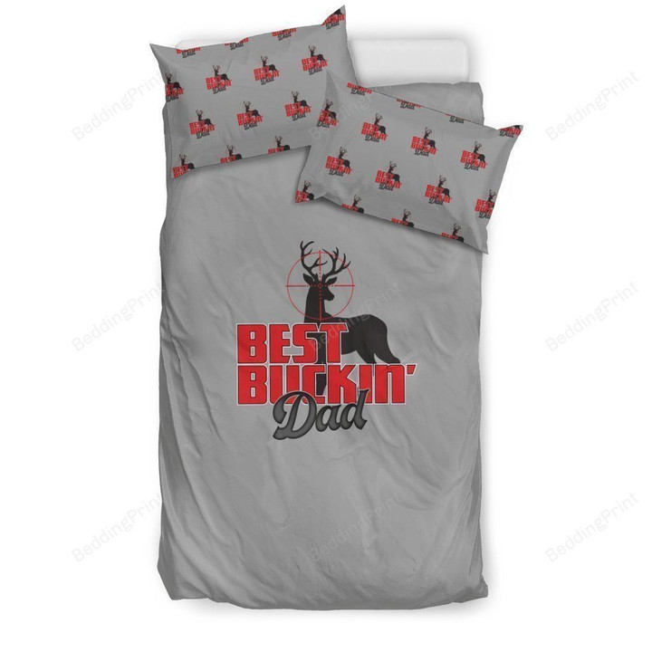 Deer Hunting Best Buckin' Dad Bed Sheets Spread Comforter Duvet Cover Bedding Sets