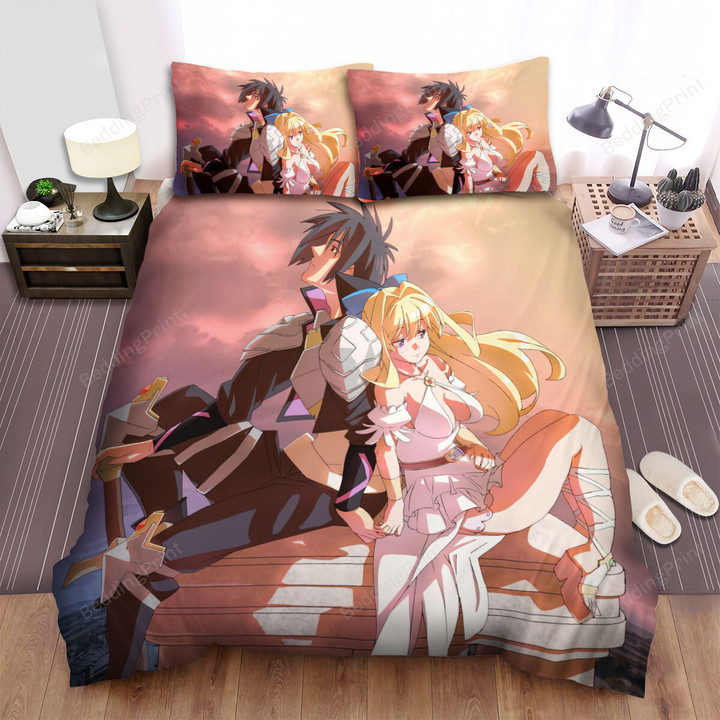 Cautious Hero Ristarte & Seiya At Sunset Bed Sheets Spread Duvet Cover Bedding Sets
