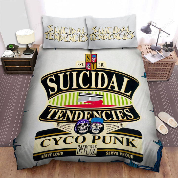 Cyco Punk Suicidal Tendencies Bed Sheets Spread Comforter Duvet Cover Bedding Sets