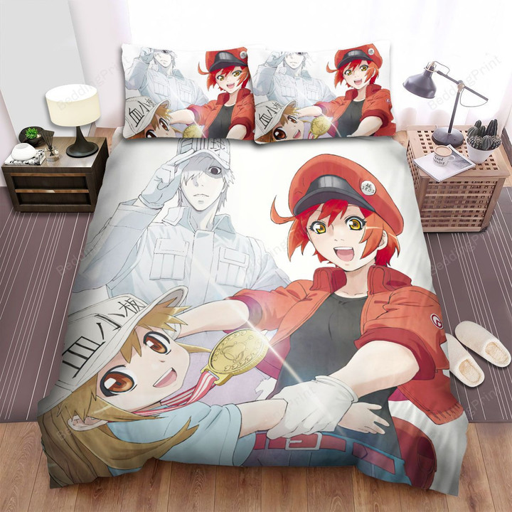 Cells At Work Main Characters Bed Sheets Spread Comforter Duvet Cover Bedding Sets