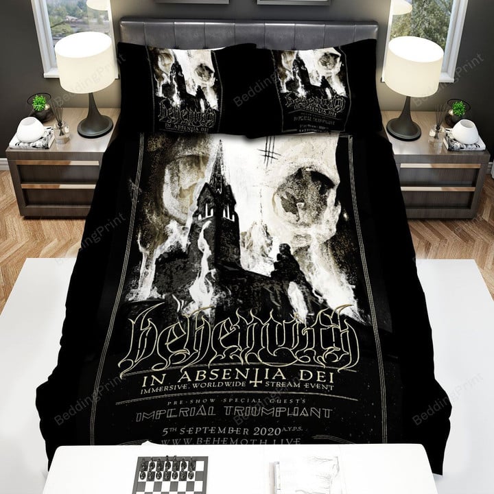 Behemoth Burning Castle Poster Bed Sheets Spread Comforter Duvet Cover Bedding Sets