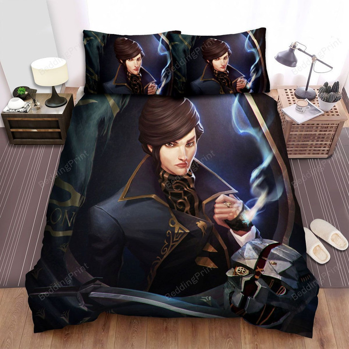 Dishonored 2 Emily Kaldwin In The Mirror Bed Sheets Spread Duvet Cover Bedding Sets