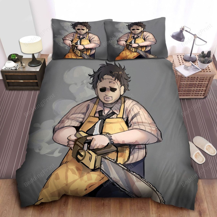 Leatherface, Yellow Chainsaw  Bed Sheets Spread Comforter Duvet Cover Bedding Sets