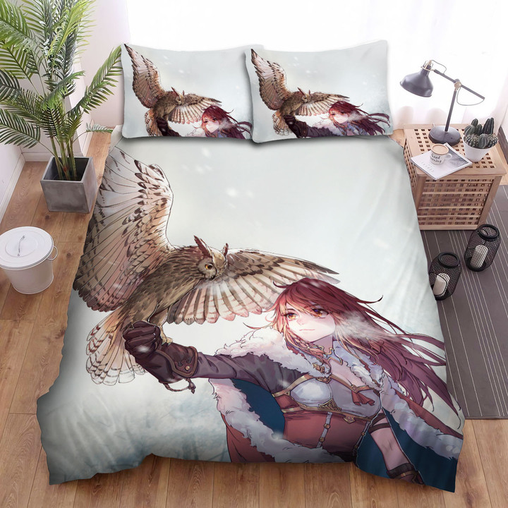 The Wild Animal - The Owl And The Trainer Bed Sheets Spread Duvet Cover Bedding Sets
