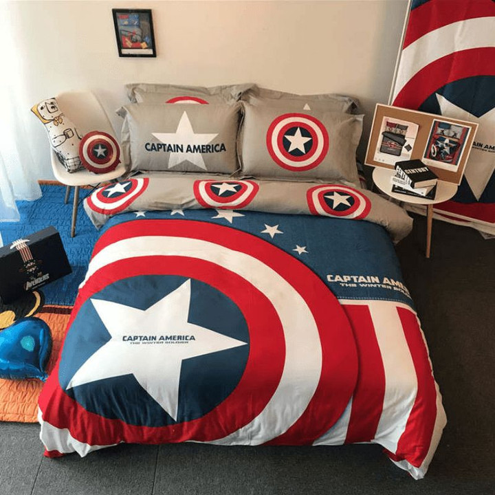Captain America Luxury Duvet Cover Bedding Set