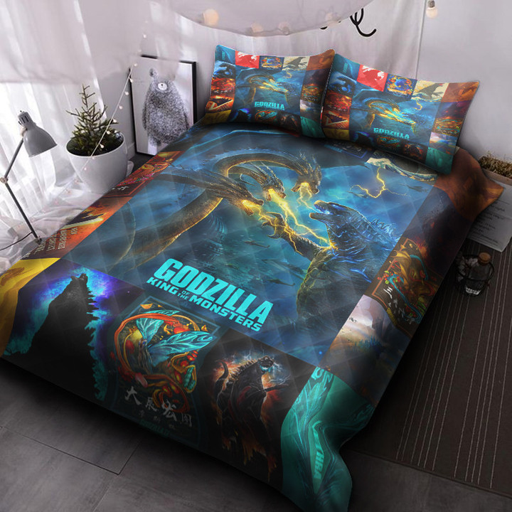 Godzilla V3 Quilt Bed Set