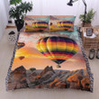 Hot Air Balloons Are Flying The Sky Cotton Bed Sheets Spread Comforter Duvet Cover Bedding Sets