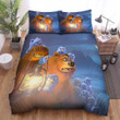 Grizzy And The Lemmings Going Through The Night Together Bed Sheets Spread Duvet Cover Bedding Sets