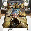 League Of Legends Warrior Angel Kayle Concept Artwork Bed Sheets Spread Duvet Cover Bedding Sets