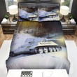 Military Weapon Ww2. Ussr Tank White T34 In Winter Art Bed Sheets Spread Duvet Cover Bedding Sets
